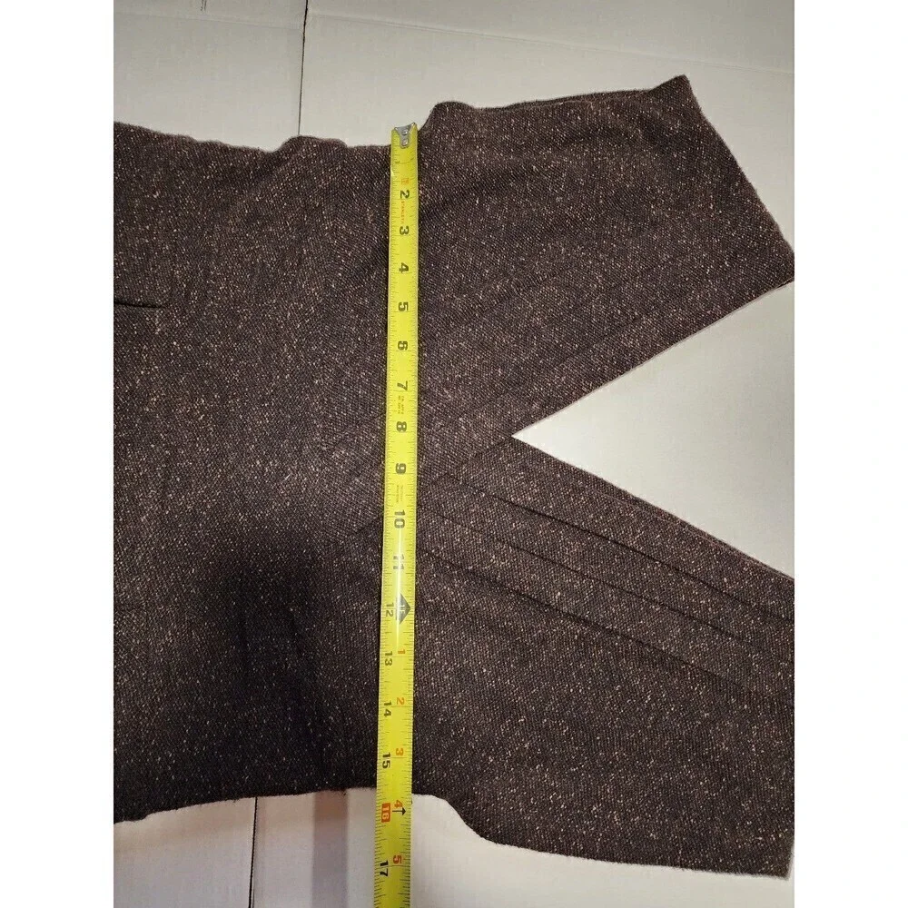 Banana Republic Tweed Pencil Dress Vintage Y2K Pleated V-neck Cap Sleeve… - Picture 6 of 12